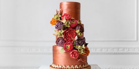 15 Elegant Fall Wedding Cakes - Ideas for Fall Wedding Cake Flavors and ...