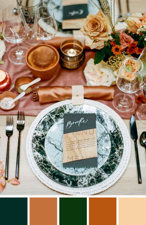 55 Best Fall Wedding Colors - Gorgeous Wedding Color Palettes For Fall