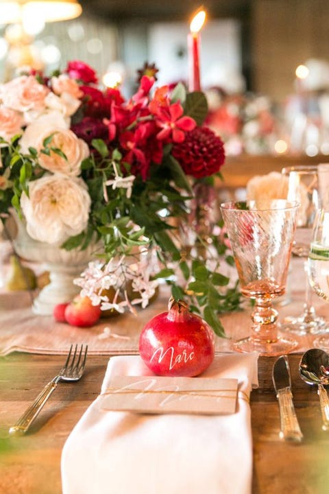 fall wedding place setting