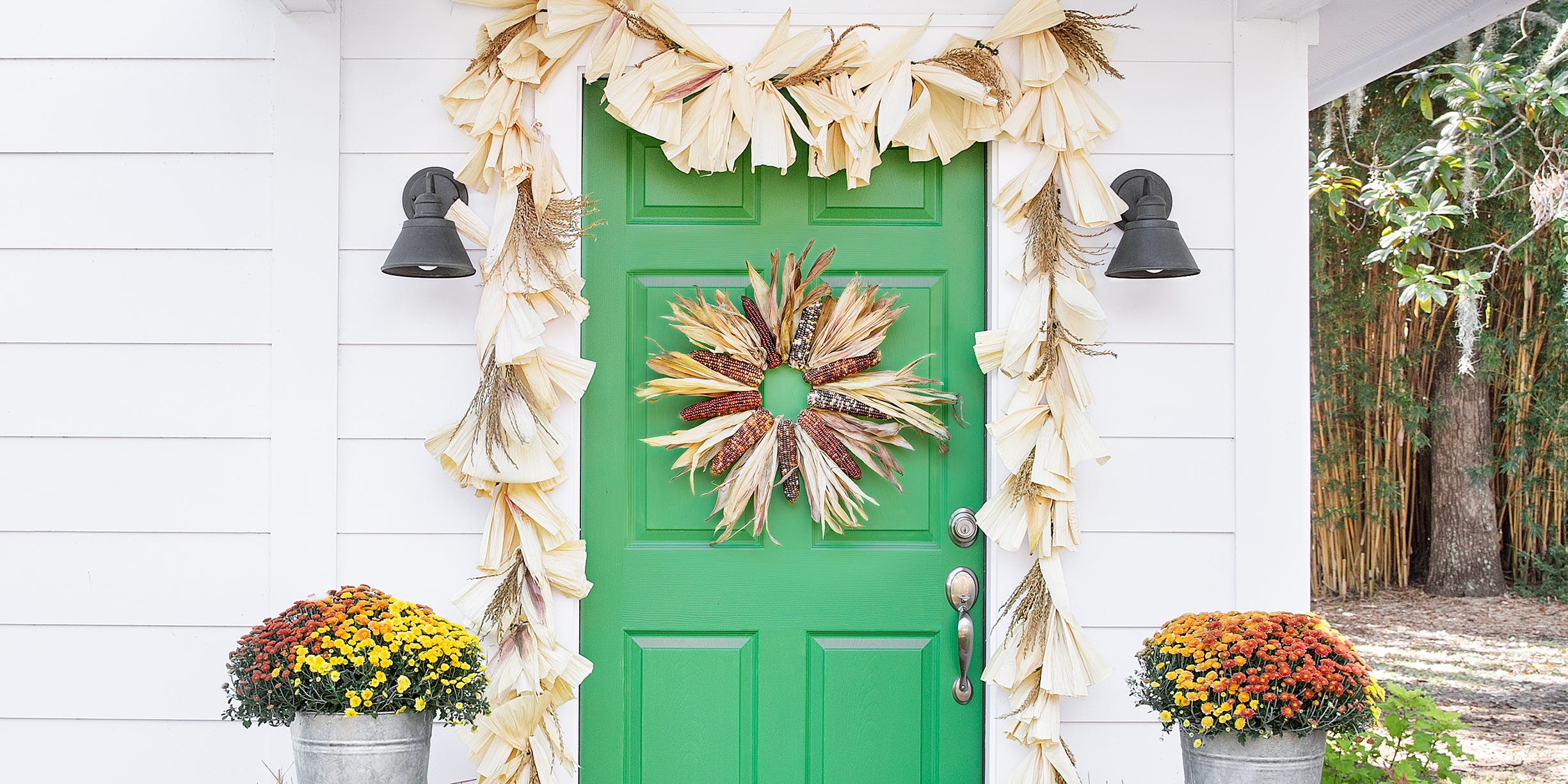 Create a Warm Welcome with a Pretty Fall Wreath