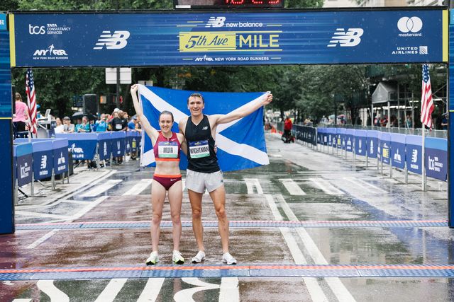 september 11, 2022 the 2022 5th avenue mile presented by new balance is held on fifth avenue in new york city  photo by da ping luo for nyrr