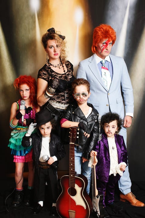 family halloween costumes 1980's pop icons