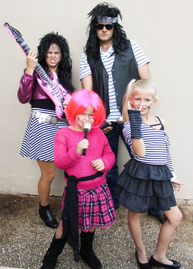 Homemade Rock Star Costume For Girls