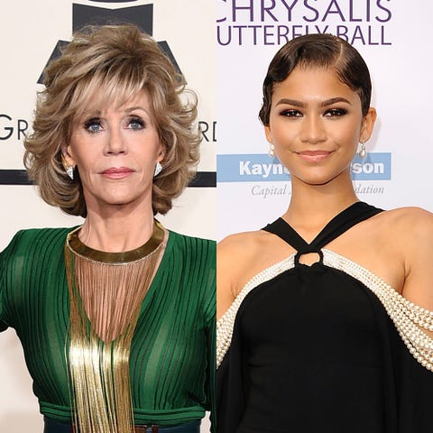 Famosas vestidas igual de la semana: Jane Fonda, Zendaya