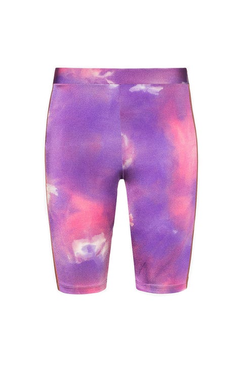 tie dye two piece biker short set