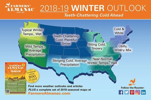showing 3rd image of Farmers Almanac 2018 2019 Oklahoma Winter Predictions Old Farmer's Almanac predicts cooler, wetter 2019 | Local ... showing 3rd image of Farmers Almanac 2018 2019 Oklahoma Winter Predictions Old Farmer's Almanac predicts cooler, wetter 2019 | Local ...
