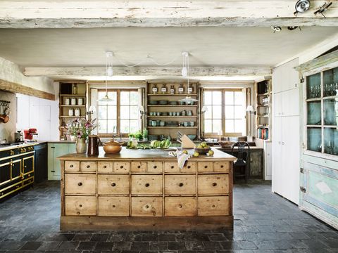 34 Farmhouse Style Kitchens Rustic, Old Farmhouse Kitchen Cupboards