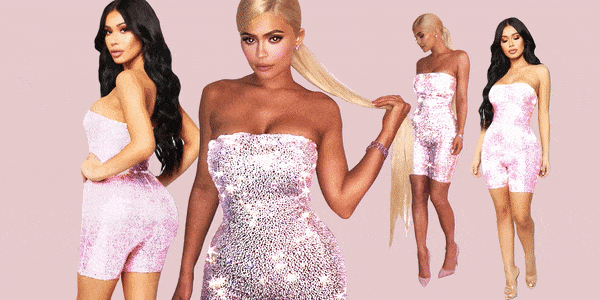 pink dress kim kardashian fashion nova