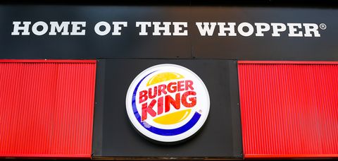 Fast food chain restaurant Burger King's logo is seen in...