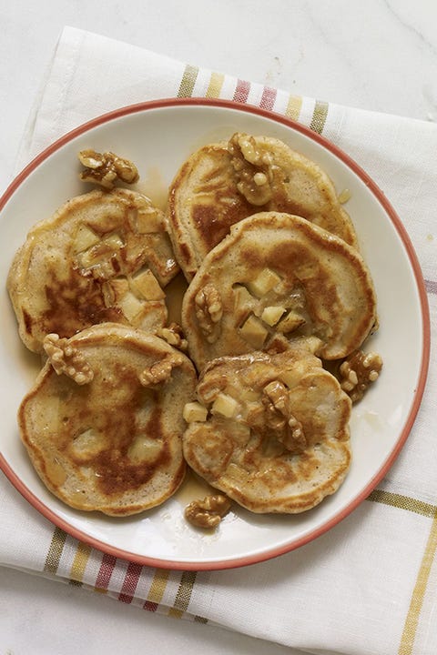 fathers day brunch apple pie pancakes with maple walnuts