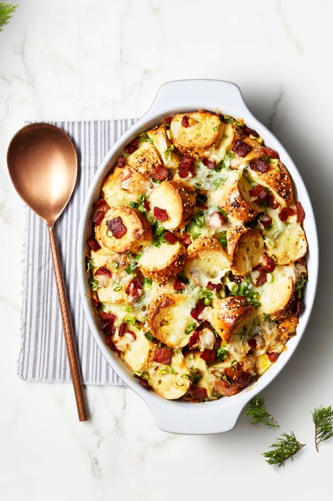 Father's Day Brunch Bagel Breakfast Bake