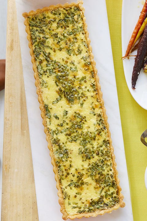 fathers day brunch cheese and herb quiche