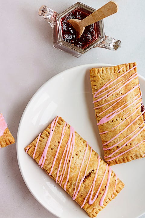 Father's Day Brunch Glazed Berry Breakfast Tarts