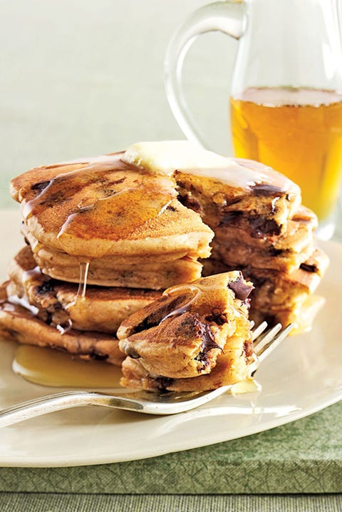 fathers day brunch peanut butter and chocolate chip pancakes