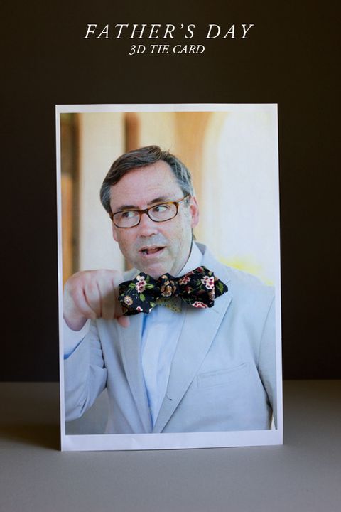 fathers day card ideas  3d bow tie card