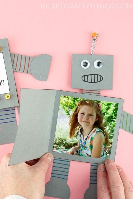 robot fathers day card