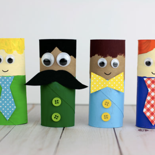 fathers day crafts paper roll dads