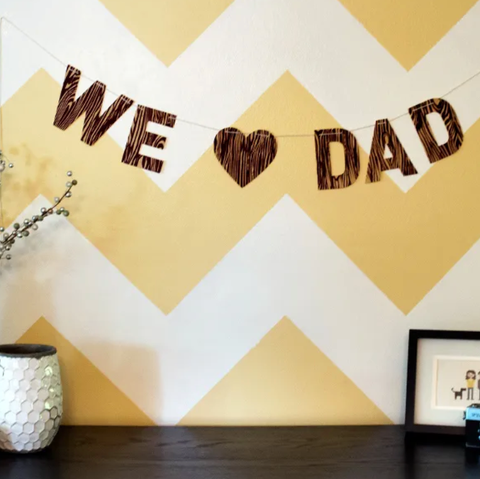 Father's Day Crafts We Love Dad Banner father's day crafts we love dad banner
