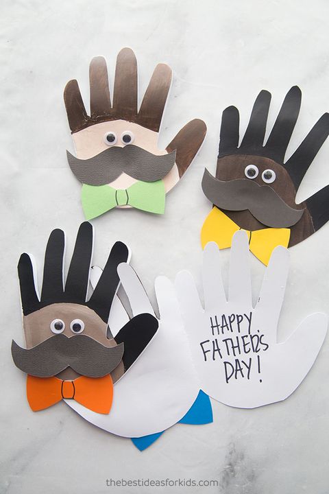 handprint fathers day card