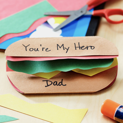 father's day crafts hero card