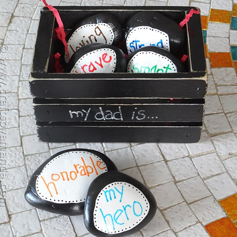 Father's Day Crafts Hero Stones father's day crafts hero stones