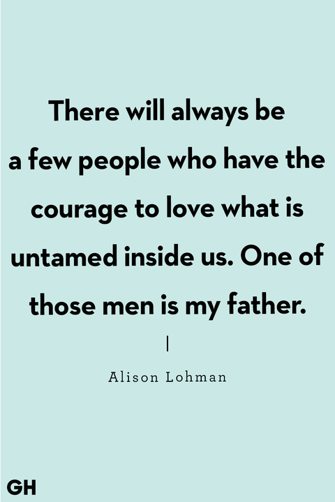 different father's day quote on a blue background