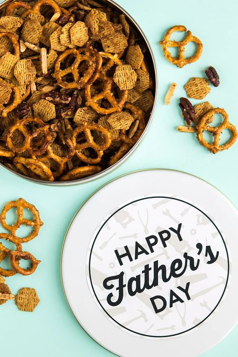 fathers day snack mix tin