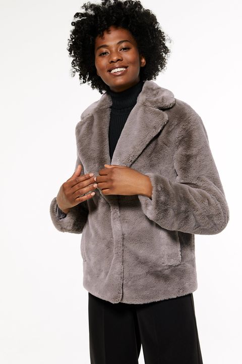 25 Best Faux Fur Coats 2020 Fashion, Grey Faux Fur Coat New Look