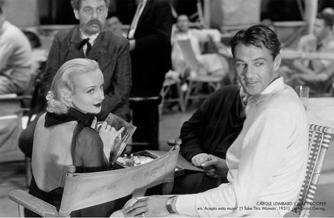 Carole Lombard y Gary Cooper en "Acepto esta mujer"