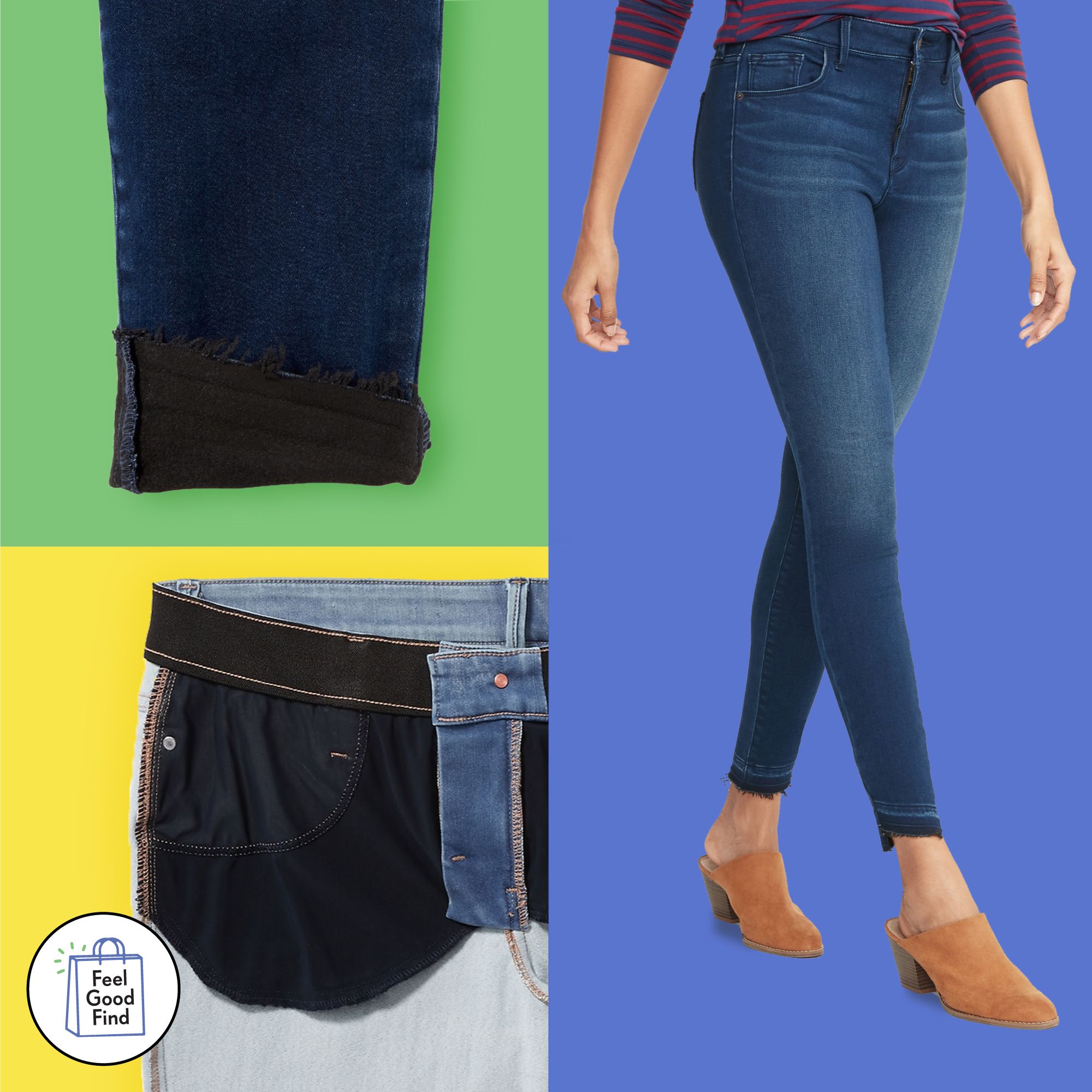 fleece lined skinny jeans womens