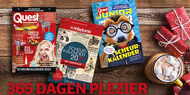 Quest Junior Scheurkalender 2021 Sinterklaas En Kerstcadeau De Scheurkalender Van Quest 2021