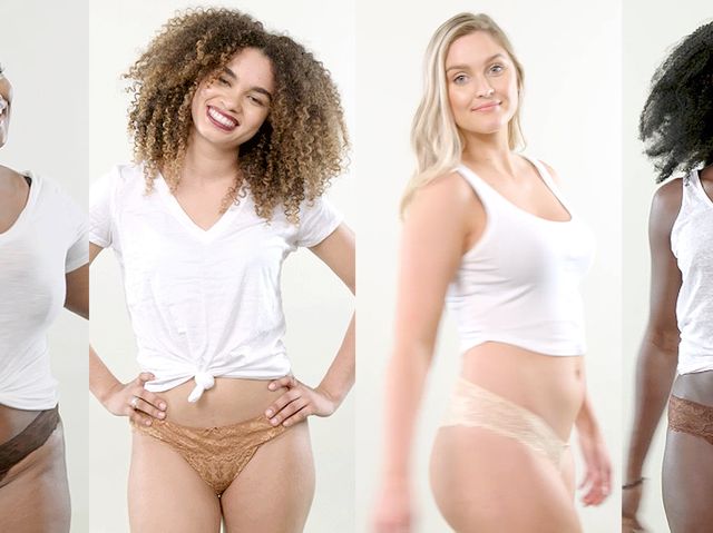 640px x 479px - Women Try Out Rihanna's Savage X Fenty Nude Underwear - Test ...