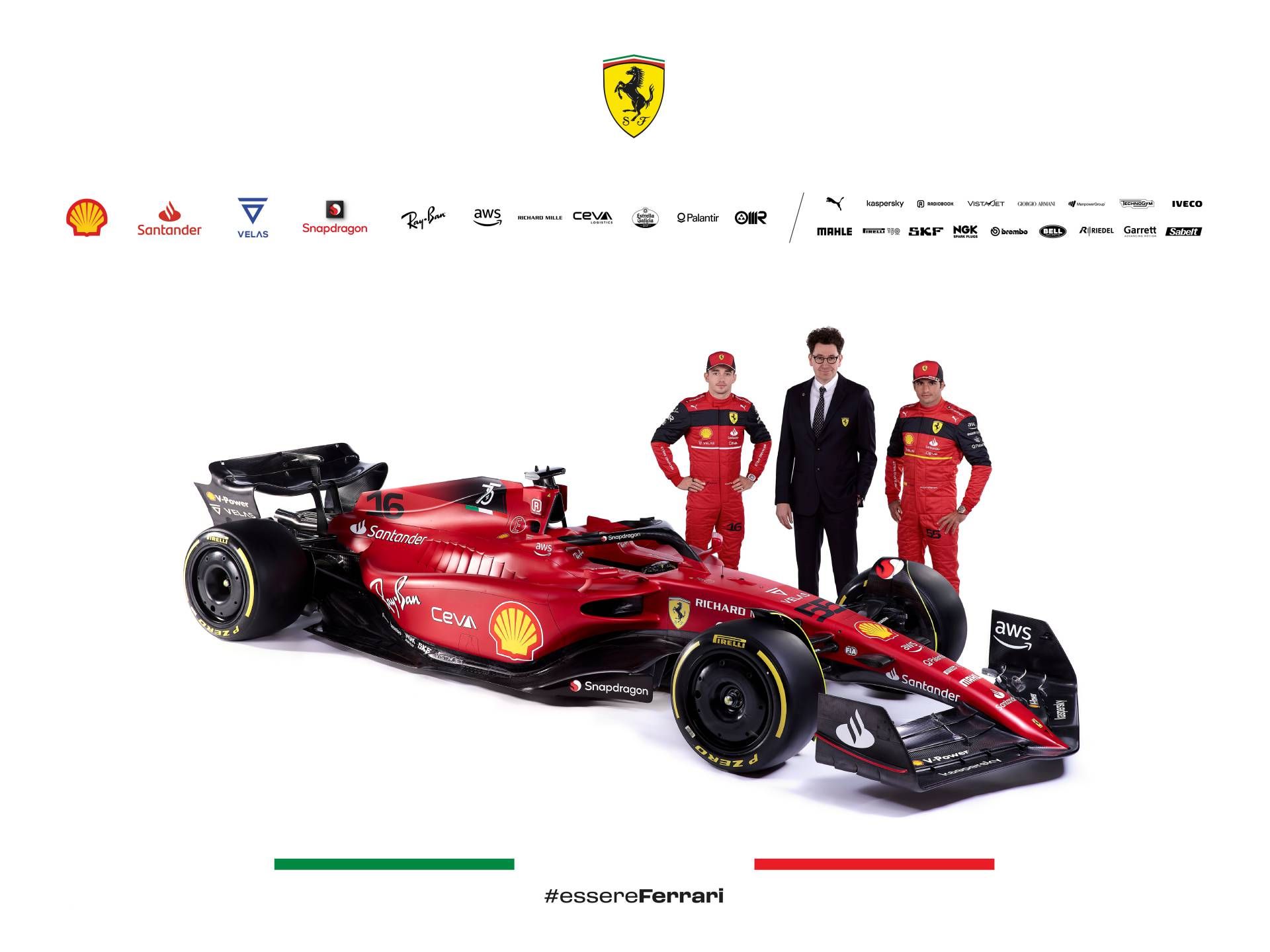 Todas las imágenes del Ferrari F1-75 de Sainz para 2022