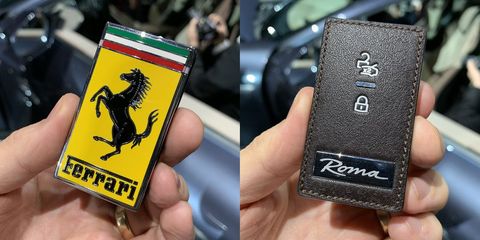 Nueva llave del Ferrari Roma