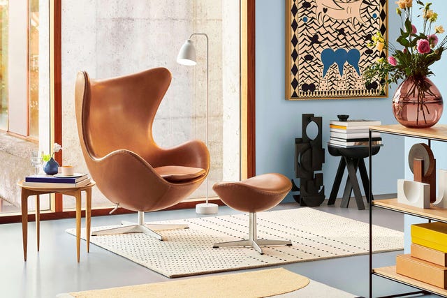 fritz Hansen ẹyin alaga arne jacobsen