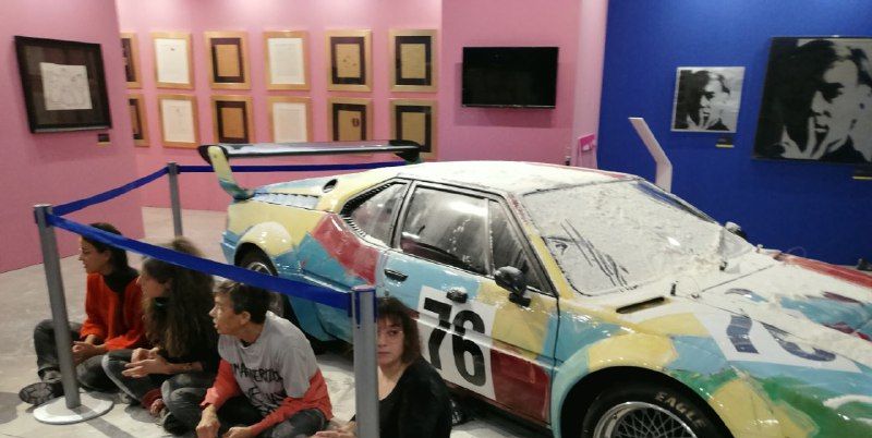 Protestors Throw Flour at Andy Warhol's BMW M1 Art Car