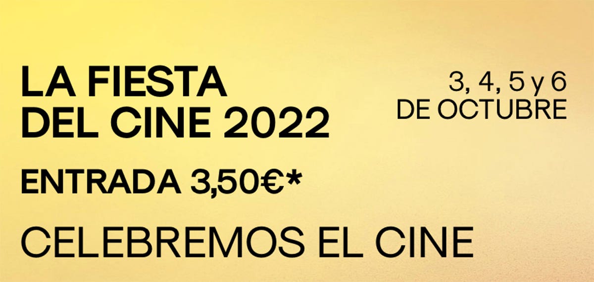 The Film Festival is back!  The XIX edition will be held from October 3 to 6