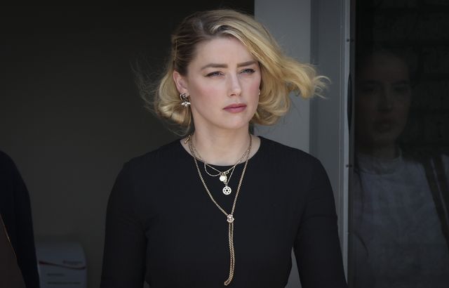fairfax, virginia   june 01 actress amber heard departs the fairfax county courthouse on june 1, 2022 in fairfax, virginia the jury in the depp vs heard case awarded actor johnny depp $15 million in his defamation case against heard photo by win mcnameegetty images