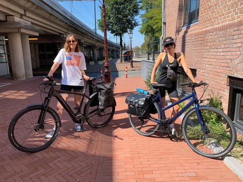 ging jaar met vrienden op fietsvakantie in Nederland
