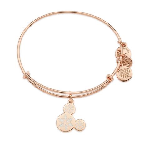 Disney Releases Rose Gold Bracelet - Rose Gold Mickey Mouse Snowflake ...