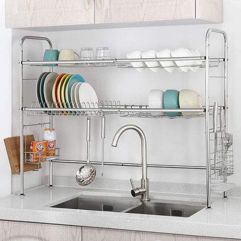 Stainless Steel In Sink Dish Drainer The Container Store