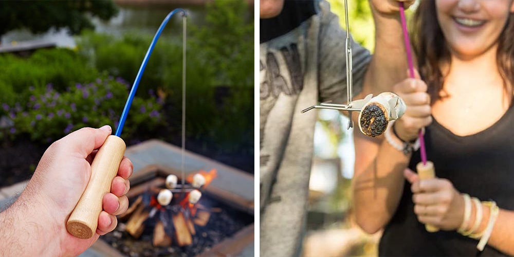 This Campfire Fishing Rod Is The Ultimate S'Mores Hack