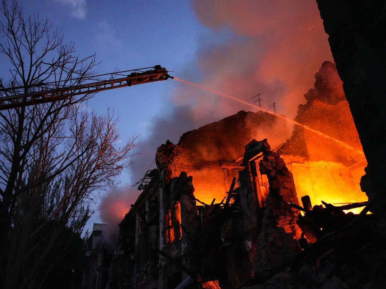 Russia's Ramjet Missiles Shattered a Historic Cathedral and Set Grain Stores on Fire