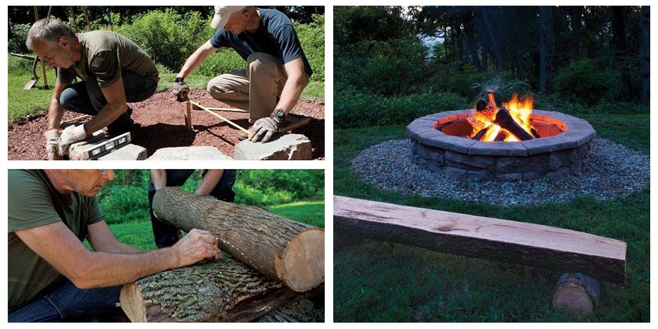 Diy Fire Pit How To Build A, Fossil Stone Fire Pit
