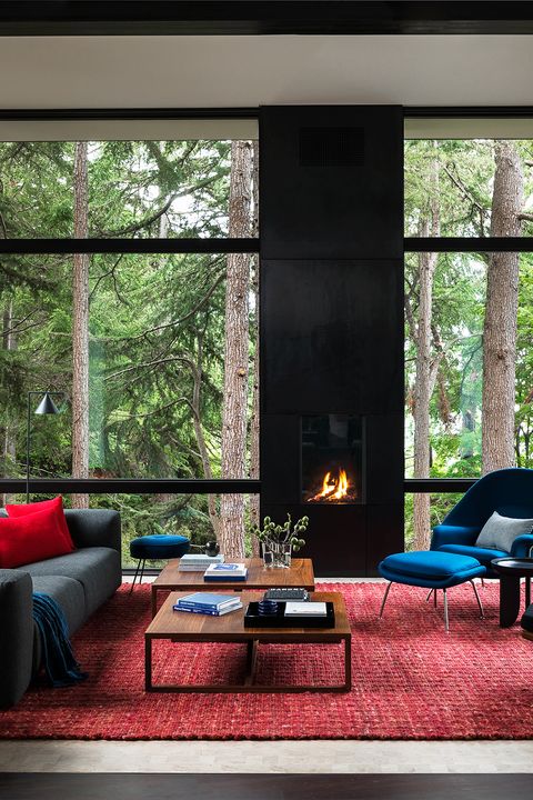 52 Best Fireplace Ideas Stylish, Images Of Modern Living Rooms With Fireplaces