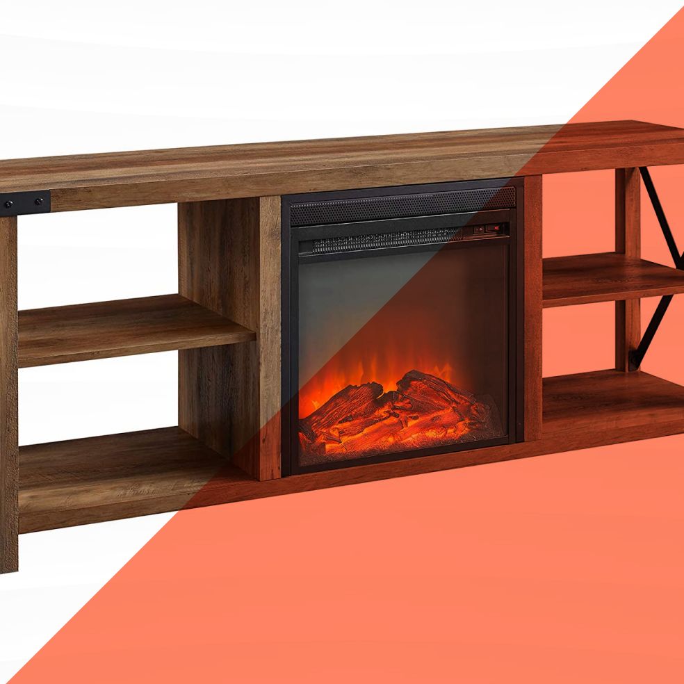 These Top-Rated Fireplace TV Stands Will Keep You Cozy and Entertained All Winter