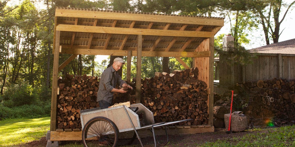 how to build a firewood shed