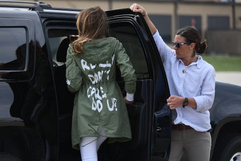 US-POLITICS-IMMIGRATION-MIGRANTS-MELANIA-JACKET