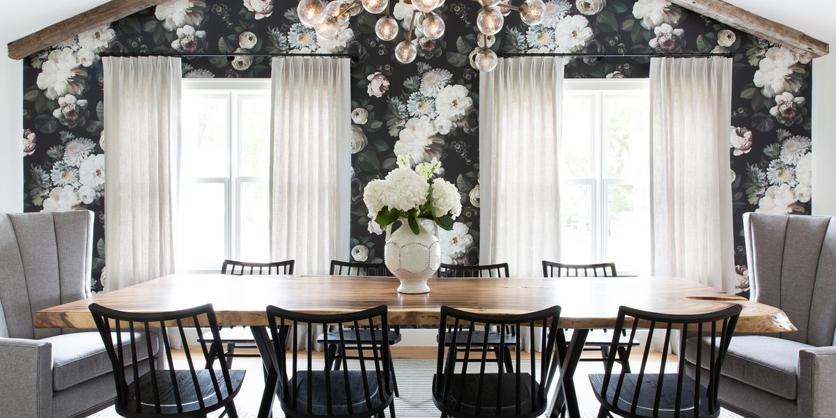 Eye-Catching Dining Rooms with Floral Wallpaper - How to Use Floral  Wallpaper