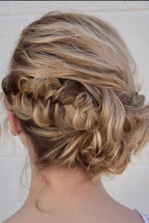 33 Best Prom Updos For 2019 Easy Updo Hairstyles Fishtail Braid Bun